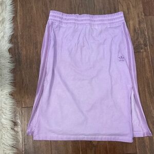 Adidas, purple athletic skirt with slit, size Medium